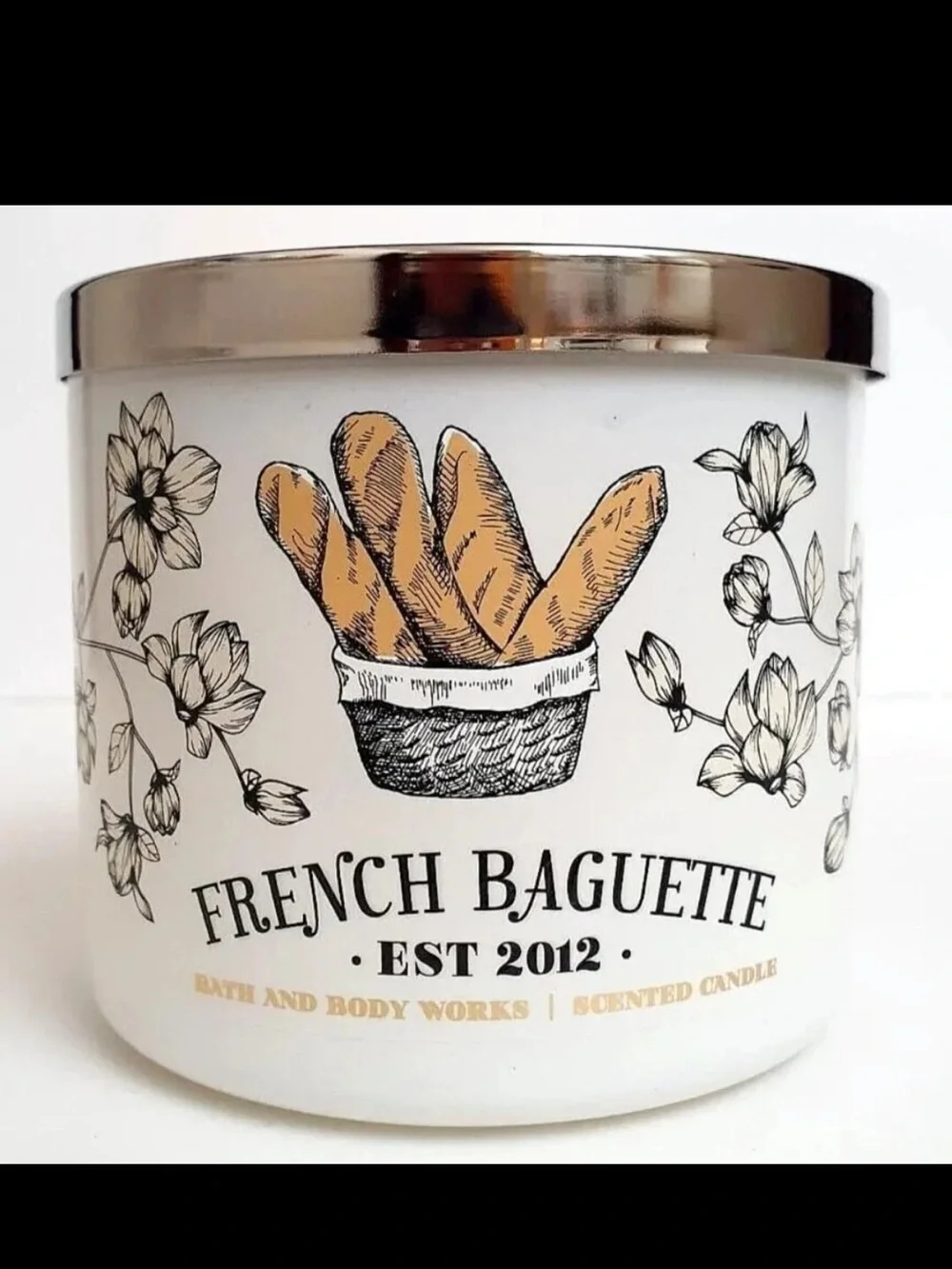 Bath & Body Works Sweet French Baguette Bread Scent 3-Wick Candle 14.5 oz NEW